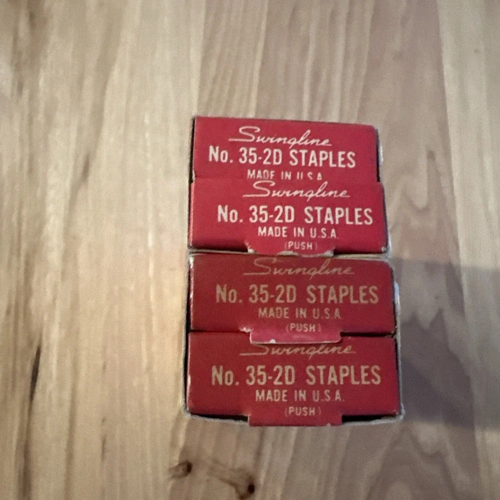 2 Full Boxes of Vintage Swingline No 35-2D  Standard Office Staples Made in USA